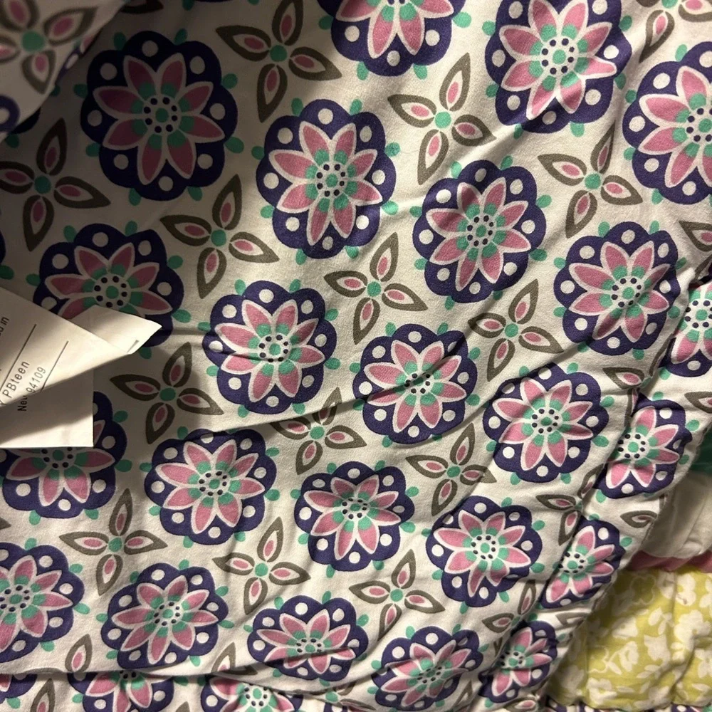 Pottery Barn Teen Girl Floral Twin Comforter W/ Pillow Sham